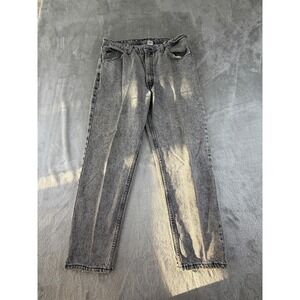 Brittania Jeans Mens 36x30 Gray Acid Wash Denim Straight Leg Vintage Made in USA